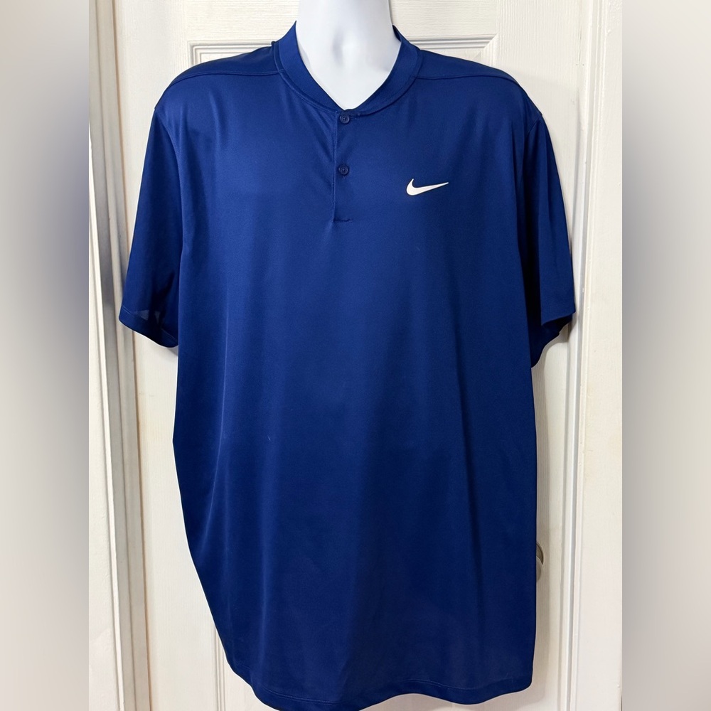Nike Men's Royal Blue Polo Size XXL Dri Fit Golf